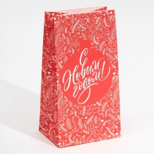 Пакет без ручек «Красный», 10 × 19.3 × 7 см